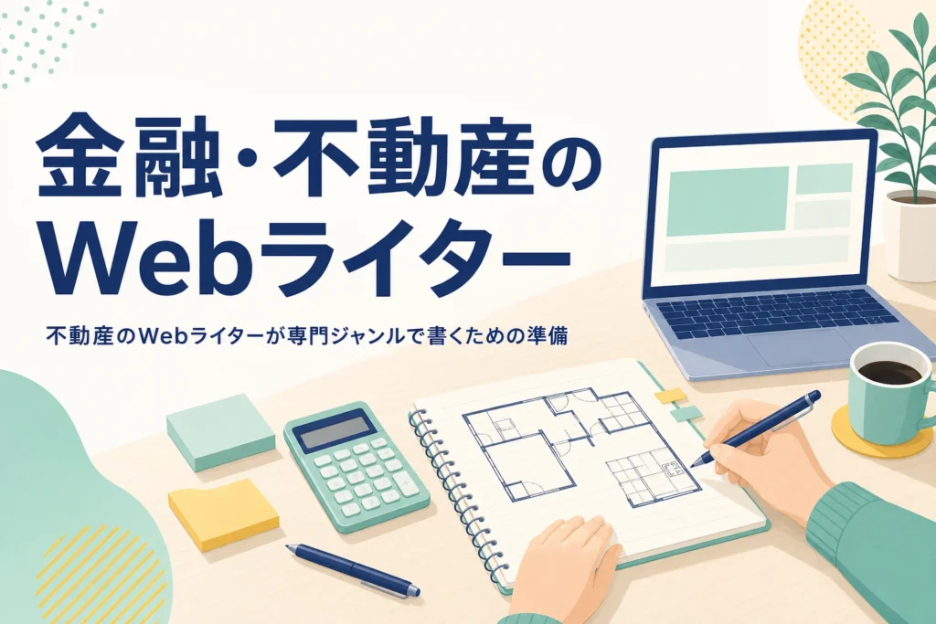 不動産や金融の記事を調べながら書く机の様子